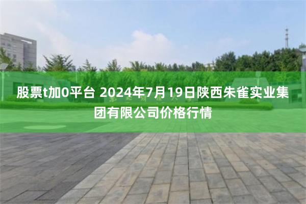 股票t加0平台 2024年7月19日陕西朱雀实业集团有限公司价格行情