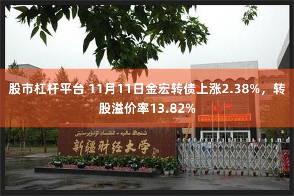 股市杠杆平台 11月11日金宏转债上涨2.38%，转股溢价率13.82%